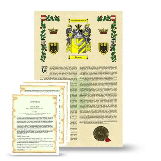Sigman Armorial History and Symbolism package