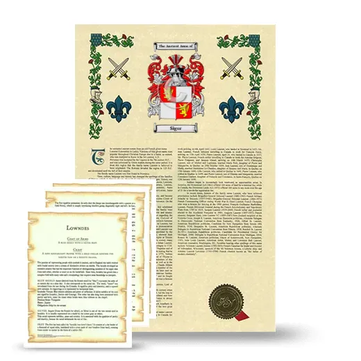Sigur Armorial History and Symbolism package