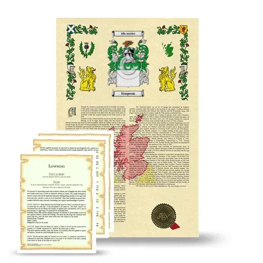 Simpson Armorial History and Symbolism package