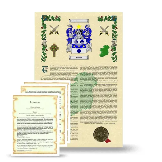 Sinon Armorial History and Symbolism package