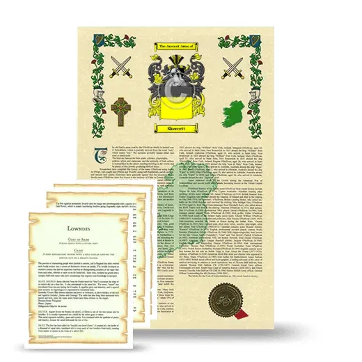 Skerrett Armorial History and Symbolism package