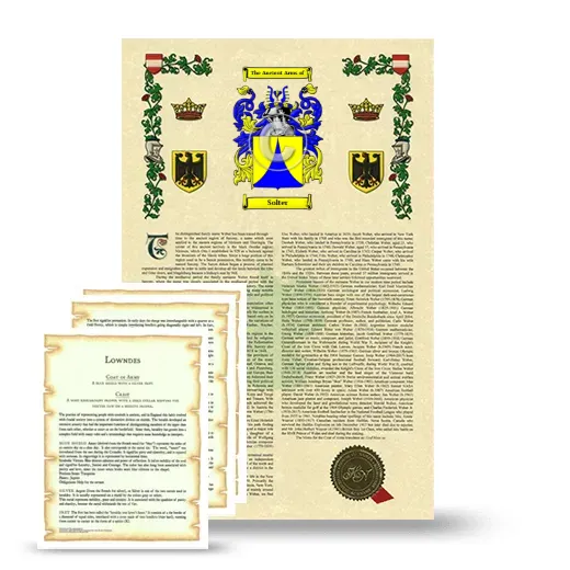 Solter Armorial History and Symbolism package