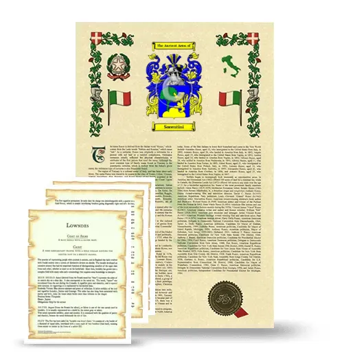 Sorentini Armorial History and Symbolism package