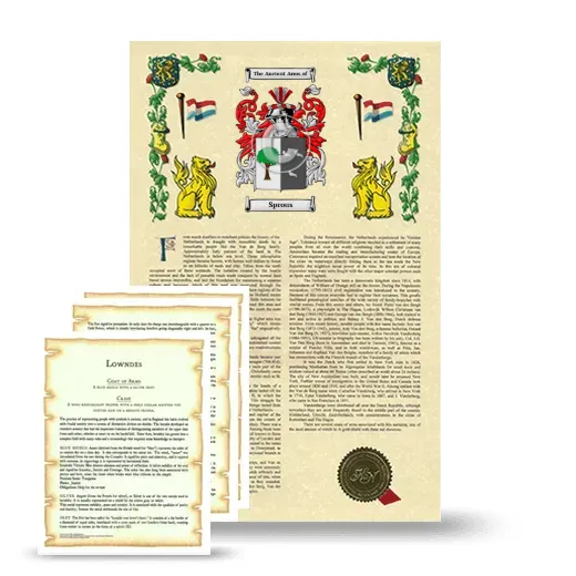 Sprous Armorial History and Symbolism package