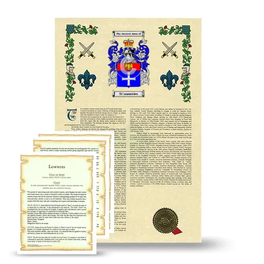 St'maurries Armorial History and Symbolism package