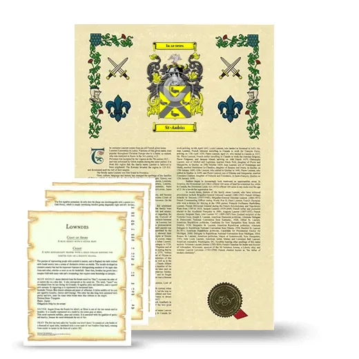 St-Aubin Armorial History and Symbolism package