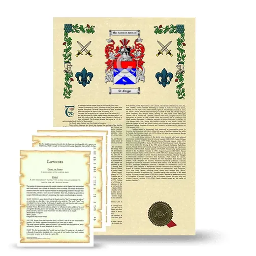 St-Onge Armorial History and Symbolism package