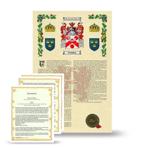 Stenning Armorial History and Symbolism package