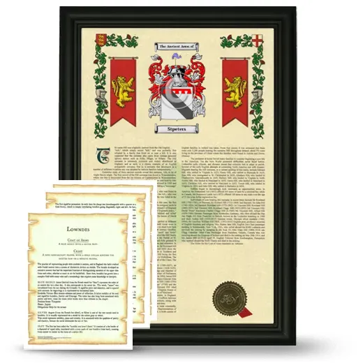 Stpeters Framed Armorial History and Symbolism - Black