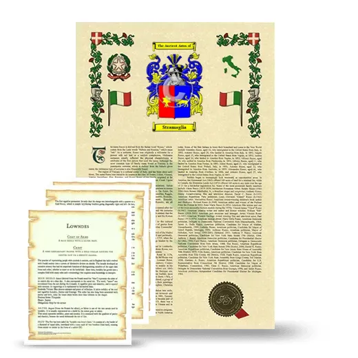 Stramaglia Armorial History and Symbolism package