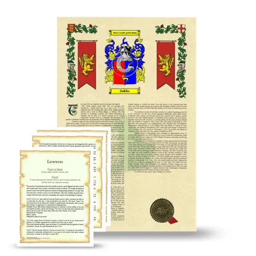 Suklin Armorial History and Symbolism package