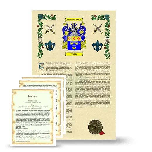 Tallis Armorial History and Symbolism package