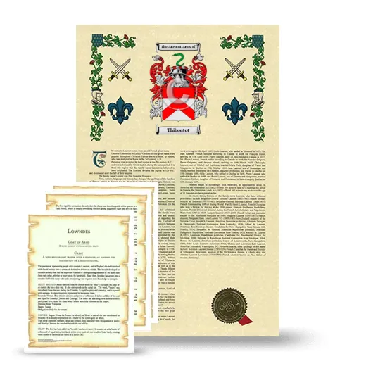 Thiboutot Armorial History and Symbolism package