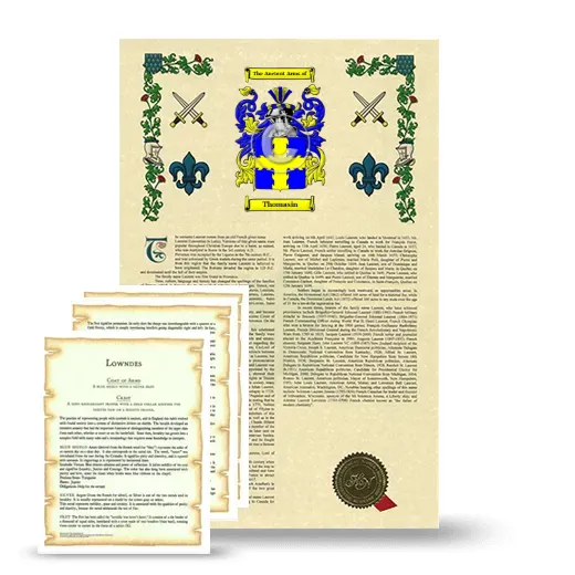 Thomasin Armorial History and Symbolism package