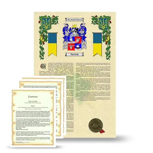 Tkachuk Armorial History and Symbolism package