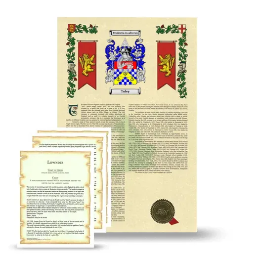 Toley Armorial History and Symbolism package