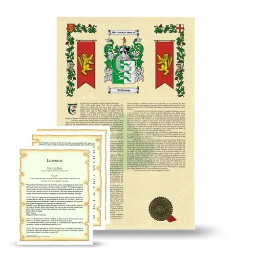 Tollesen Armorial History and Symbolism package