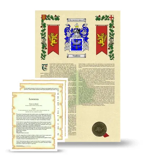 Tonkins Armorial History and Symbolism package