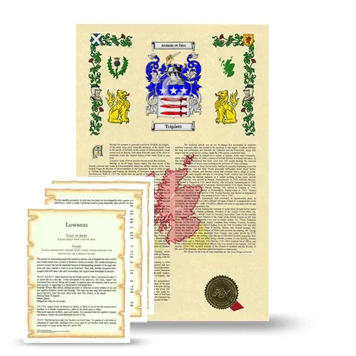 Triplett Armorial History and Symbolism package