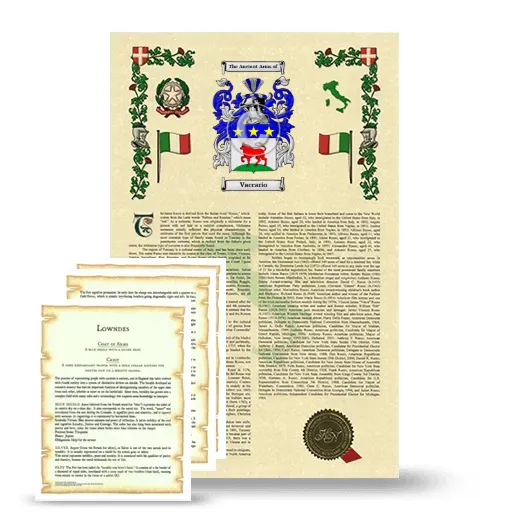 Vaccario Armorial History and Symbolism package