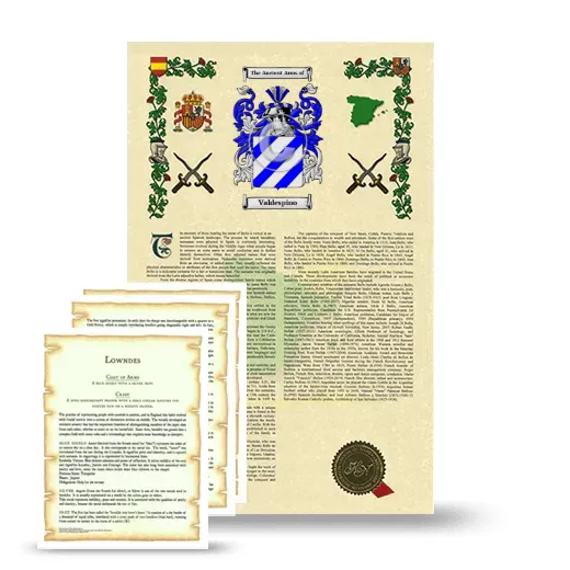 Valdespino Armorial History and Symbolism package