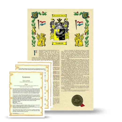Vanderbilt Armorial History and Symbolism package