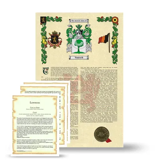 Vanesch Armorial History and Symbolism package