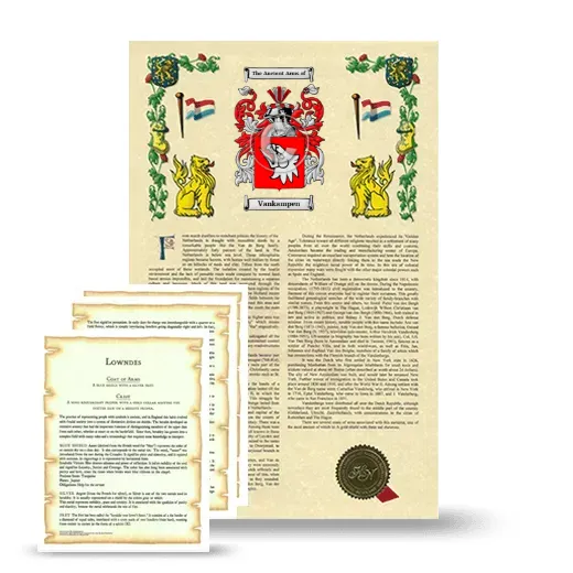 Vankampen Armorial History and Symbolism package