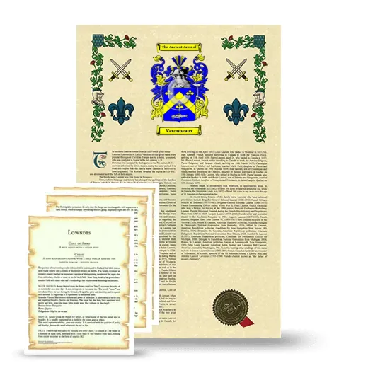Veronneaux Armorial History and Symbolism package