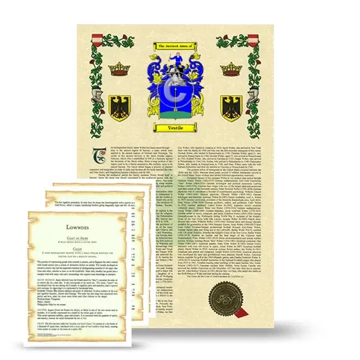 Vestile Armorial History and Symbolism package