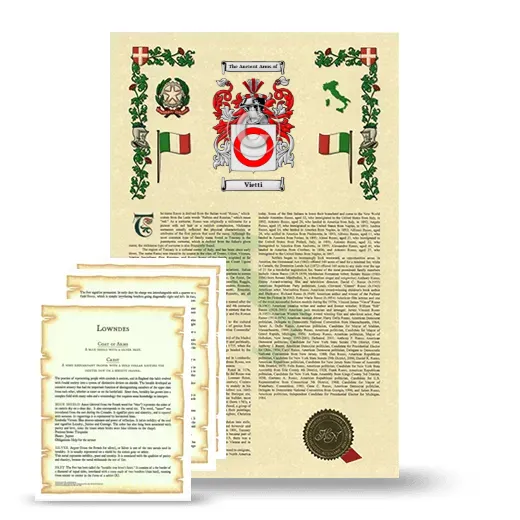 Vietti Armorial History and Symbolism package