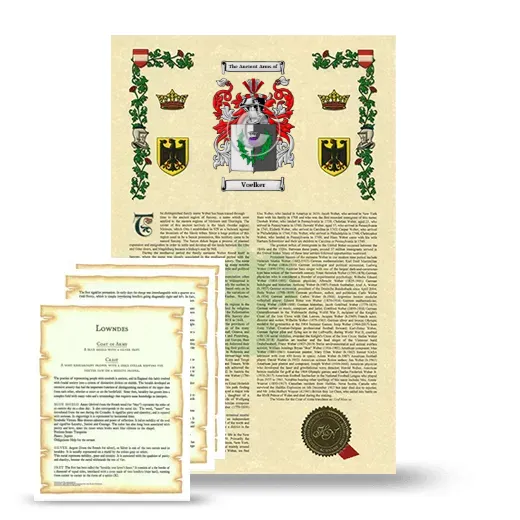 Voelker Armorial History and Symbolism package