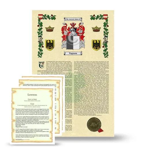 Vognsen Armorial History and Symbolism package