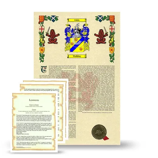 Wallday Armorial History and Symbolism package