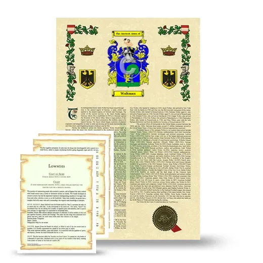 Waltman Armorial History and Symbolism package