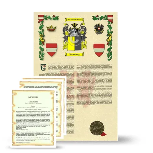 Watenberg Armorial History and Symbolism package