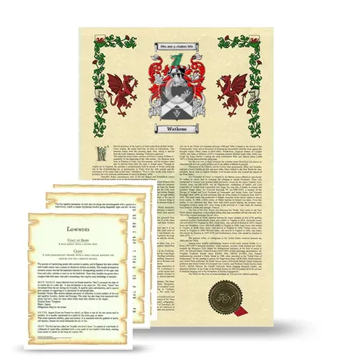 Watkens Armorial History and Symbolism package
