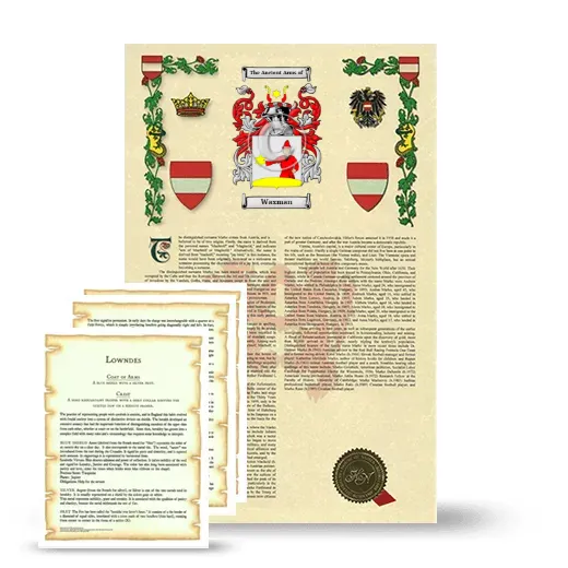 Waxman Armorial History and Symbolism package