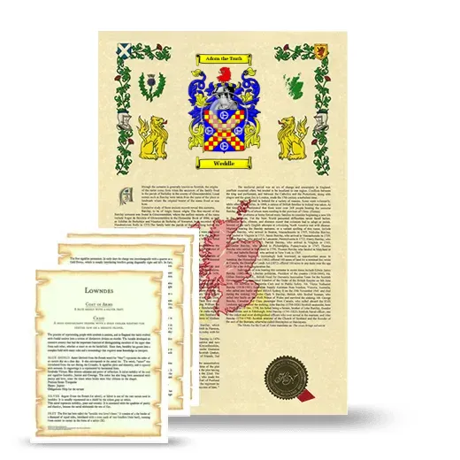 Weddle Armorial History and Symbolism package