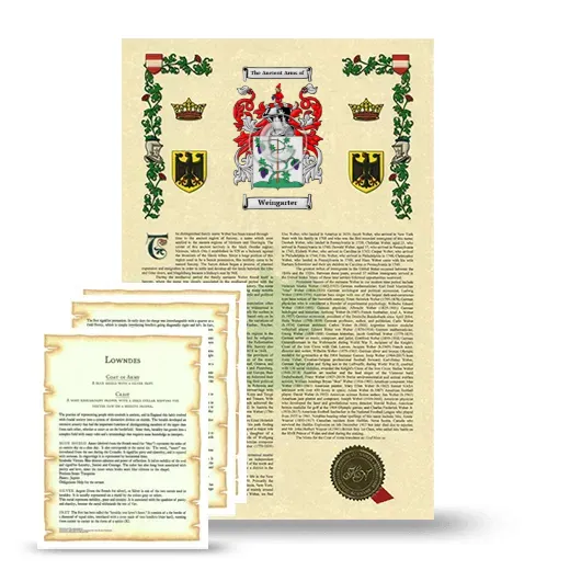 Weingarter Armorial History and Symbolism package