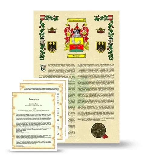 Weinzer Armorial History and Symbolism package