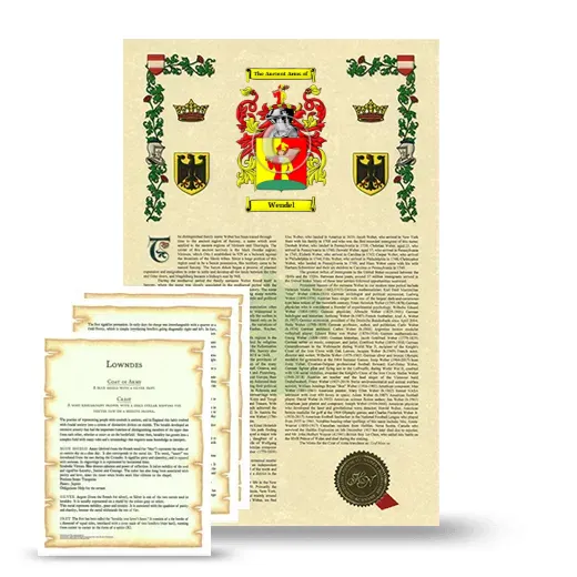 Wendel Armorial History and Symbolism package
