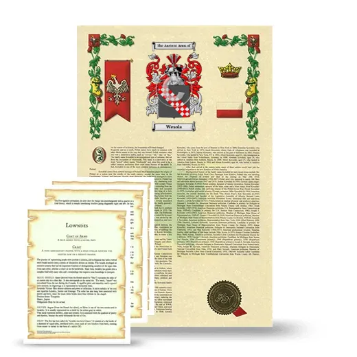 Wesola Armorial History and Symbolism package