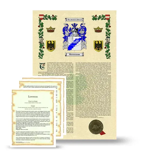 Wetterman Armorial History and Symbolism package