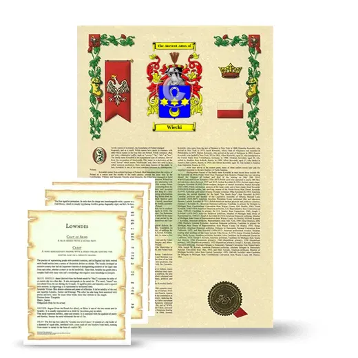 Wiecki Armorial History and Symbolism package