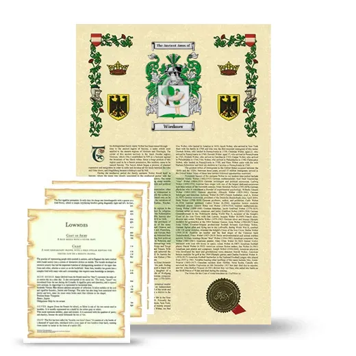 Wiedmer Armorial History and Symbolism package