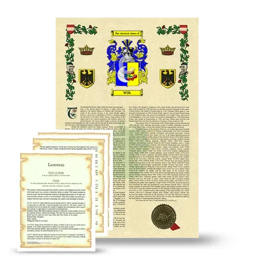 Wilk Armorial History and Symbolism package