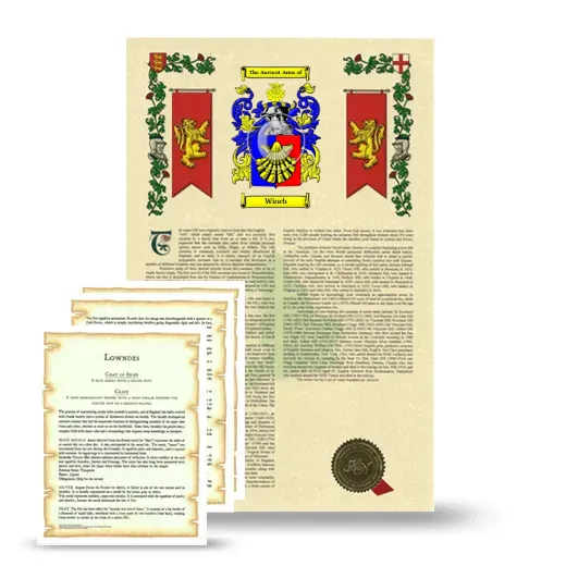Winch Armorial History and Symbolism package