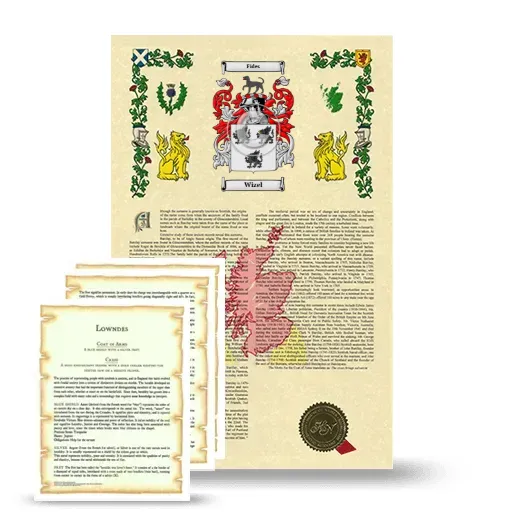 Wizel Armorial History and Symbolism package