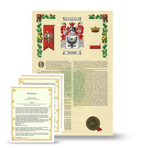 Wojcinski Armorial History and Symbolism package